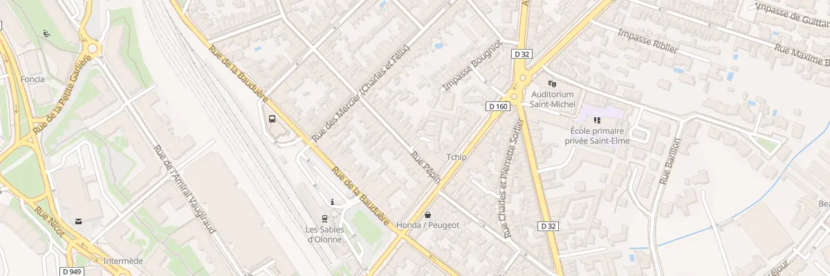 Plan du 8 Rue Pépin aux Sables-d’Olonne