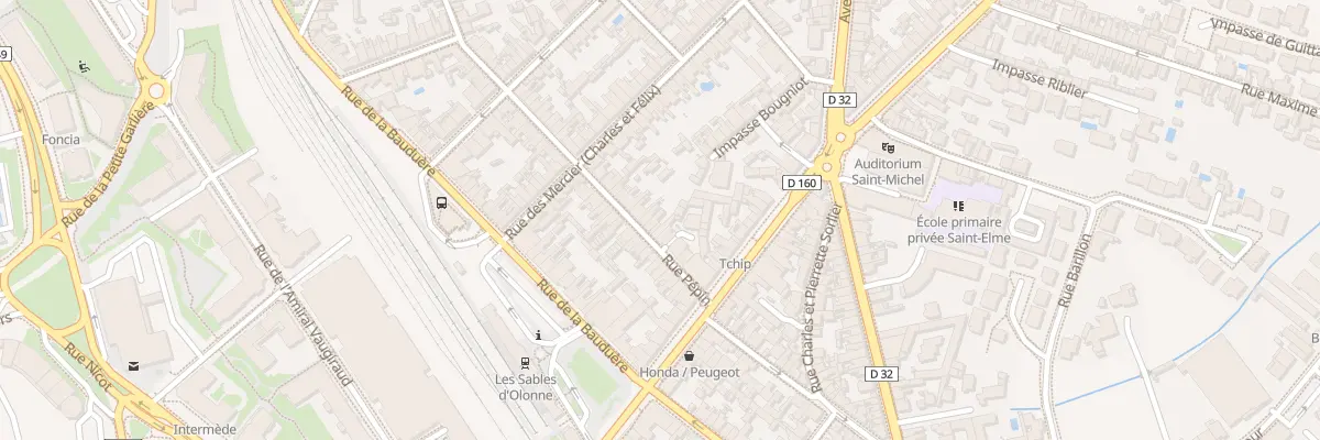 Plan du 12 Rue Pépin aux Sables-d’Olonne