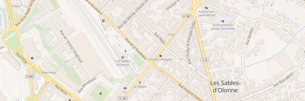 Plan du 7 Av Jean Jaurès aux Sables-d’Olonne