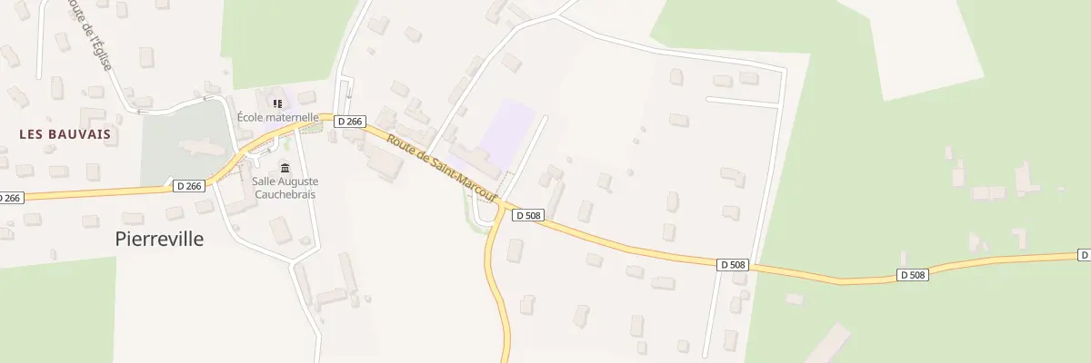 Plan du 55 Rte de Saint Marcouf à Pierreville
