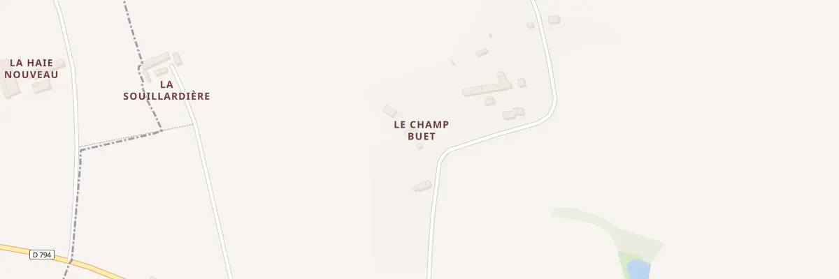 Plan du 15 Le Champ Buet à Combourg