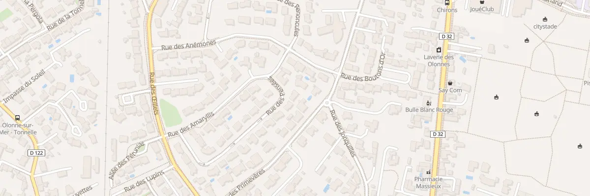 Plan du 28 Rue des Pensées aux Sables-d’Olonne