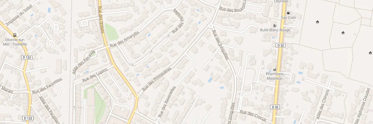 Plan du 8 Rue des Primevères aux Sables-d’Olonne