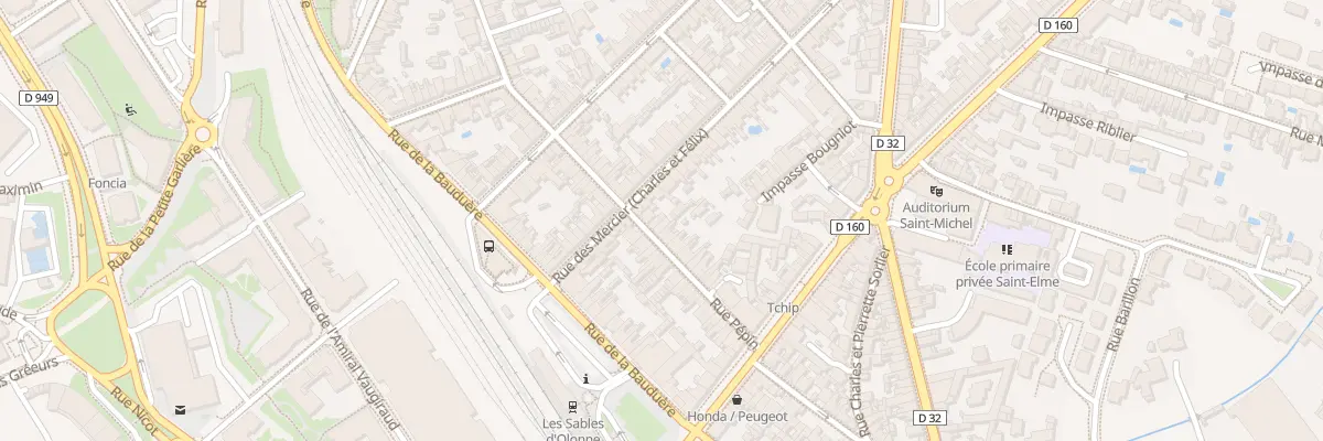 Plan du 26 Rue Pépin aux Sables-d’Olonne