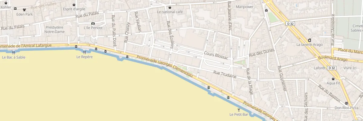 Plan du 48 Prom G Clemenceau - Les Sables aux Sables-d’Olonne