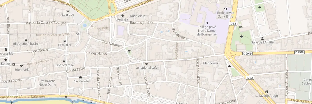 Plan du 52 Rue Nationale aux Sables-d’Olonne