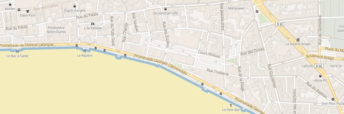 Plan du 41 Crs Blossac aux Sables-d’Olonne
