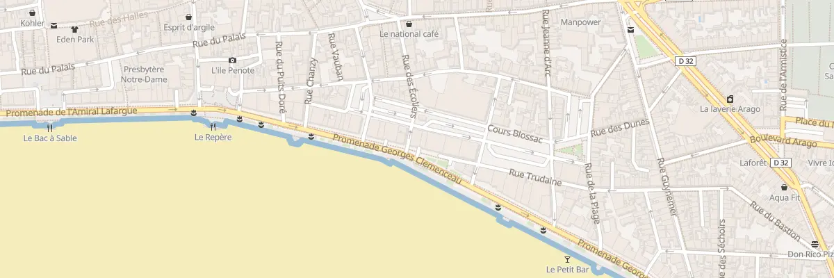 Plan du 50 Prom G Clemenceau - Les Sables aux Sables-d’Olonne