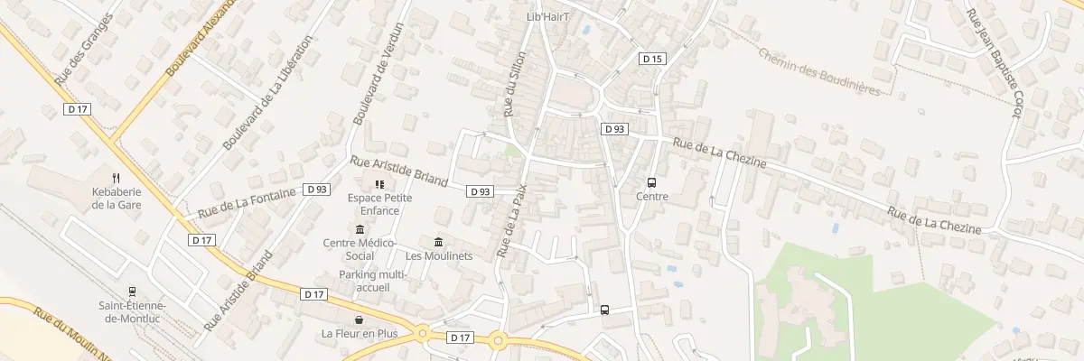 Plan du 22 Rue de la Paix à Saint-Étienne-de-Montluc
