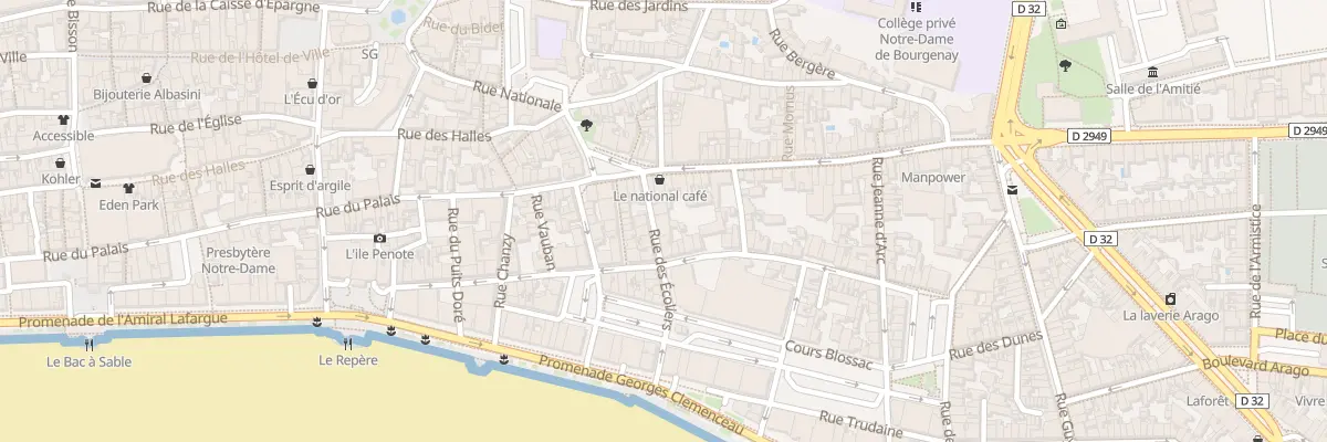 Plan du 6B Rue des Ecoliers aux Sables-d’Olonne