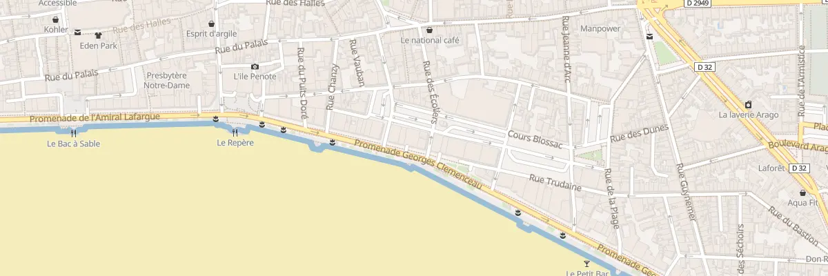 Plan du 52 Prom G Clemenceau - Les Sables aux Sables-d’Olonne