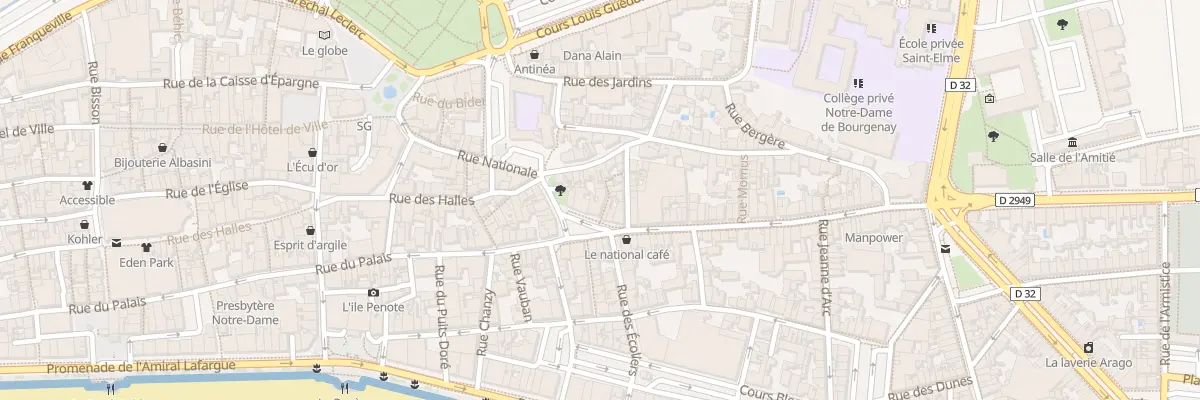 Plan du 60 Rue Nationale aux Sables-d’Olonne