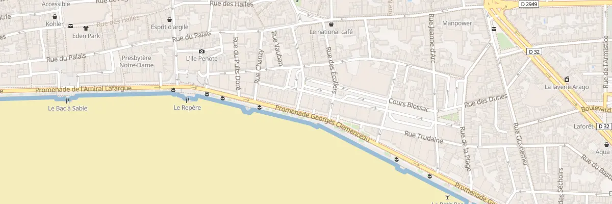 Plan du 54B Prom G Clemenceau - Les Sables aux Sables-d’Olonne