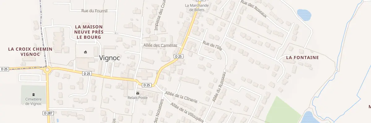 Plan du 14 Rue de la Poste à Vignoc
