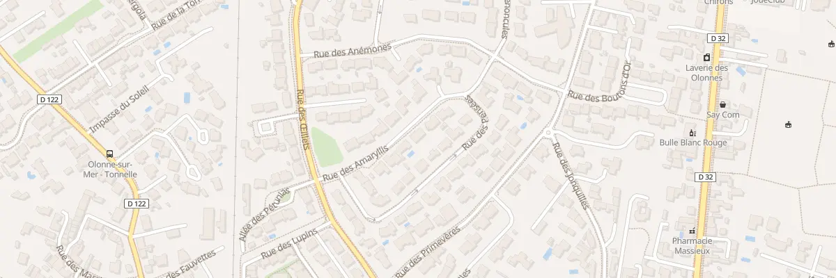 Plan du 8 Rue des Amaryllis aux Sables-d’Olonne