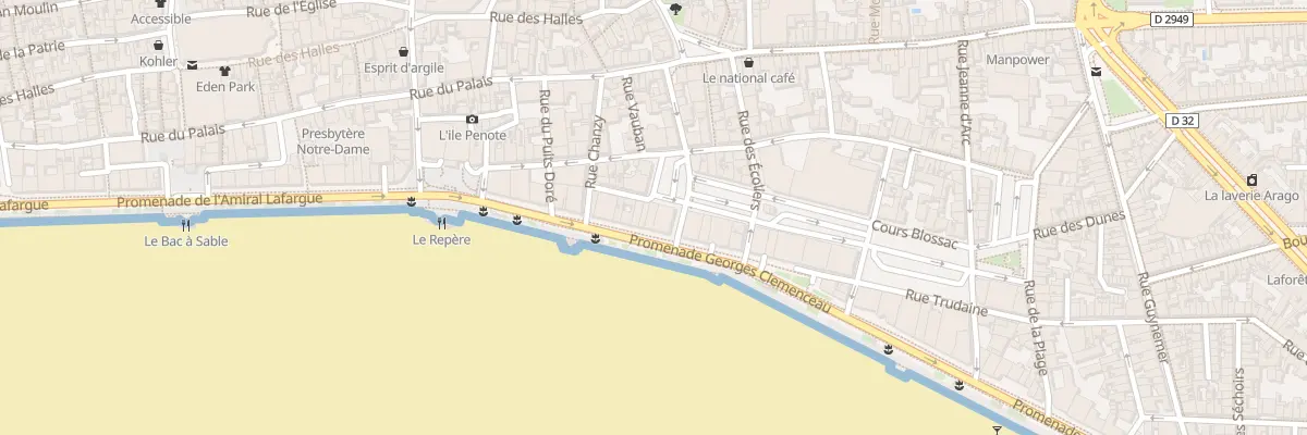Plan du 57 Prom G Clemenceau - Les Sables aux Sables-d’Olonne