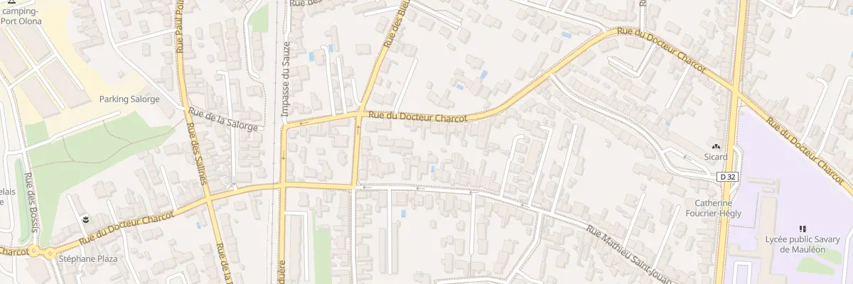 Plan du 153 Rue du Docteur Charcot aux Sables-d’Olonne