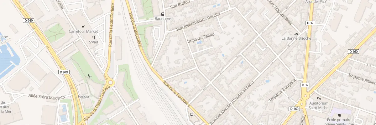 Plan du 66 Rue Pépin aux Sables-d’Olonne