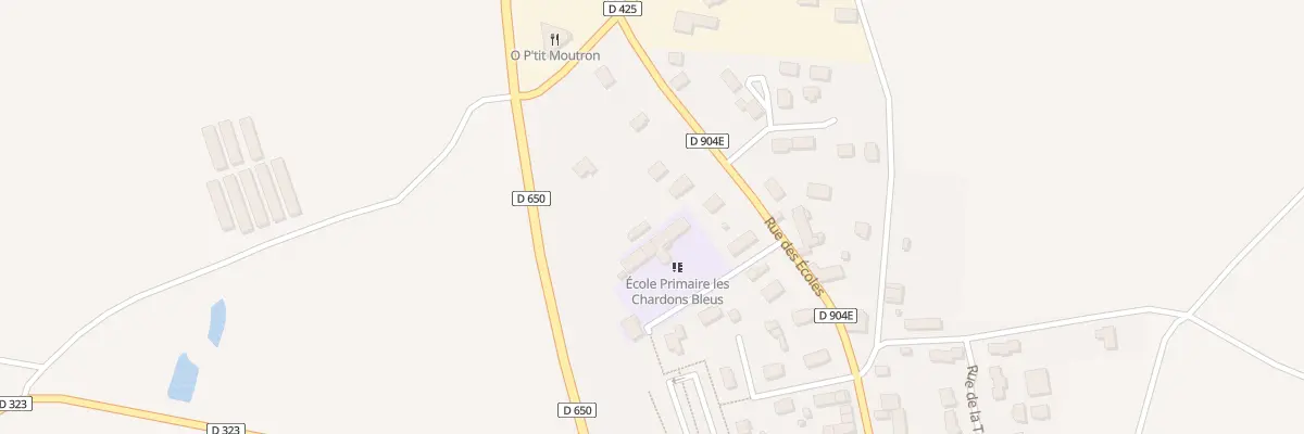 Plan du 19 Rue des Ecoles aux Moitiers-d’Allonne