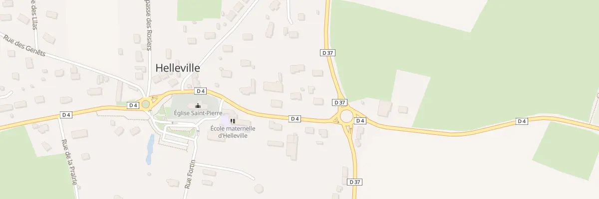 Plan du 6 La Rue de l’Eglise à Helleville