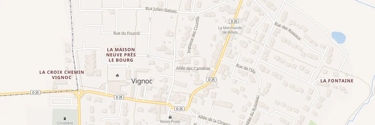 Plan du 5 All des Camélias à Vignoc