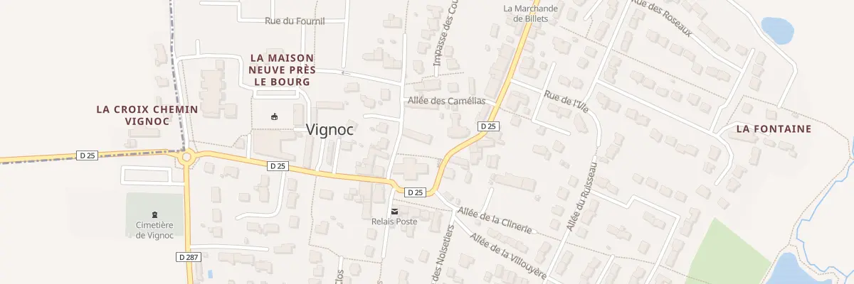Plan du 1 Rue de la Poste à Vignoc