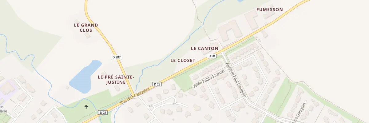 Plan du 13 Rue de la Mézière à Gévezé