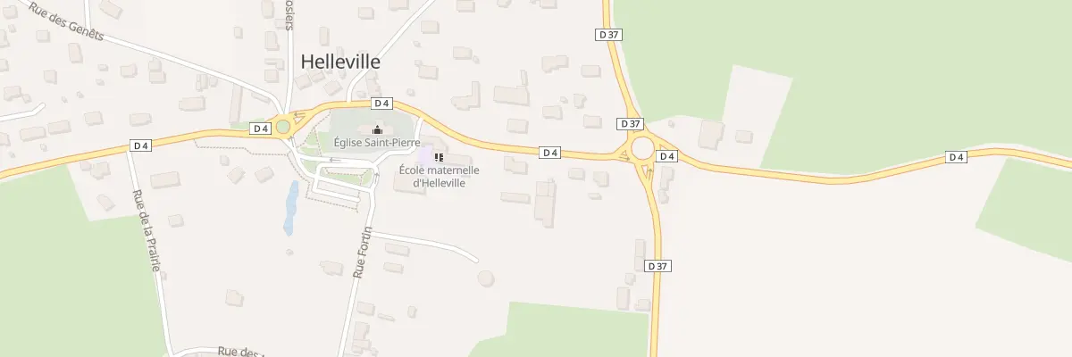 Plan du 5 La Rue de l’Eglise à Helleville
