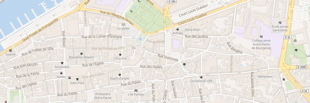 Plan du 88 Rue Nationale aux Sables-d’Olonne