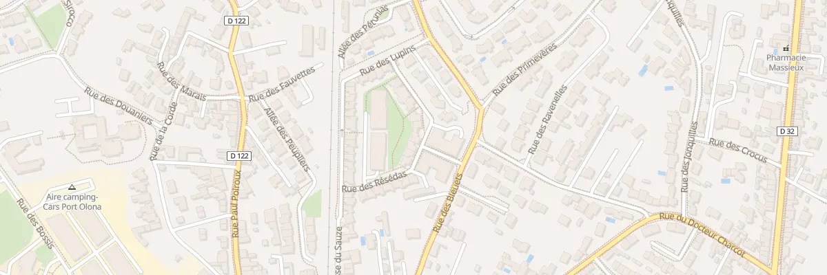 Plan du 14 Rue des Résédas aux Sables-d’Olonne