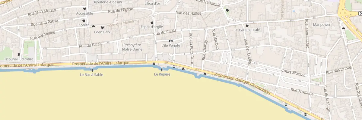 Plan du 70 Prom G Clemenceau - Les Sables aux Sables-d’Olonne
