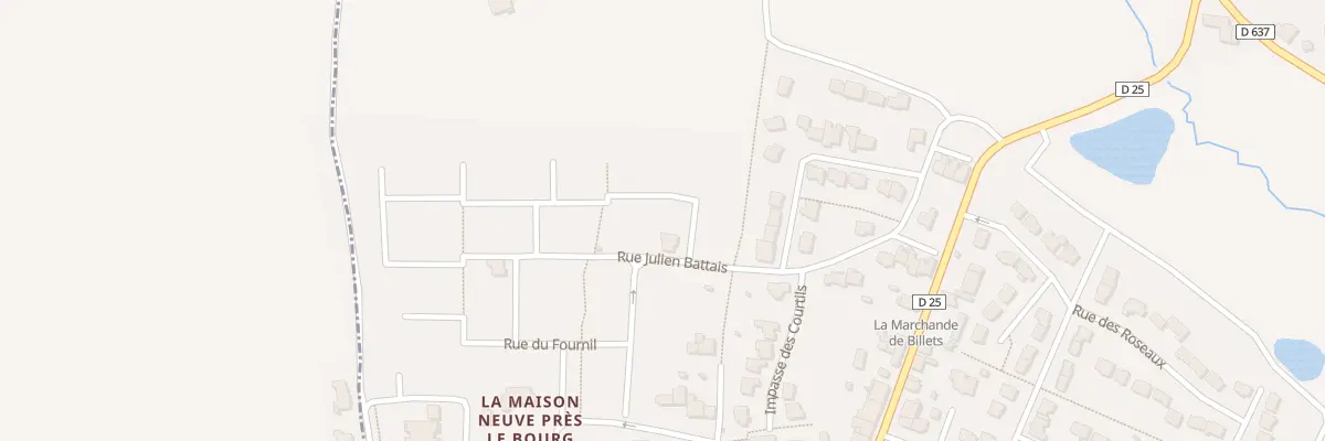 Plan du 34 Rue Julien Battais à Vignoc