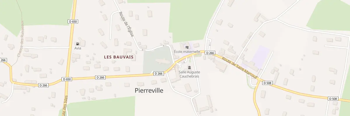 Plan du 15 Rte de Saint Marcouf à Pierreville