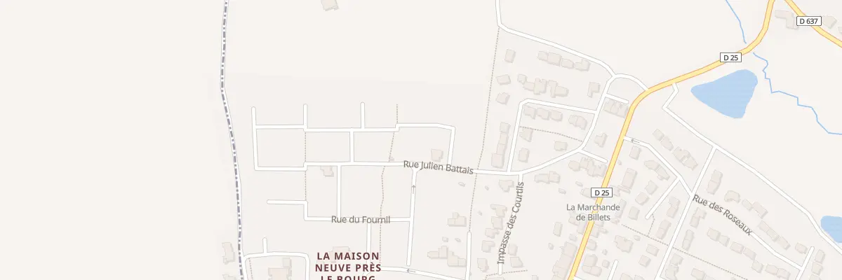 Plan du 32 Rue Julien Battais à Vignoc