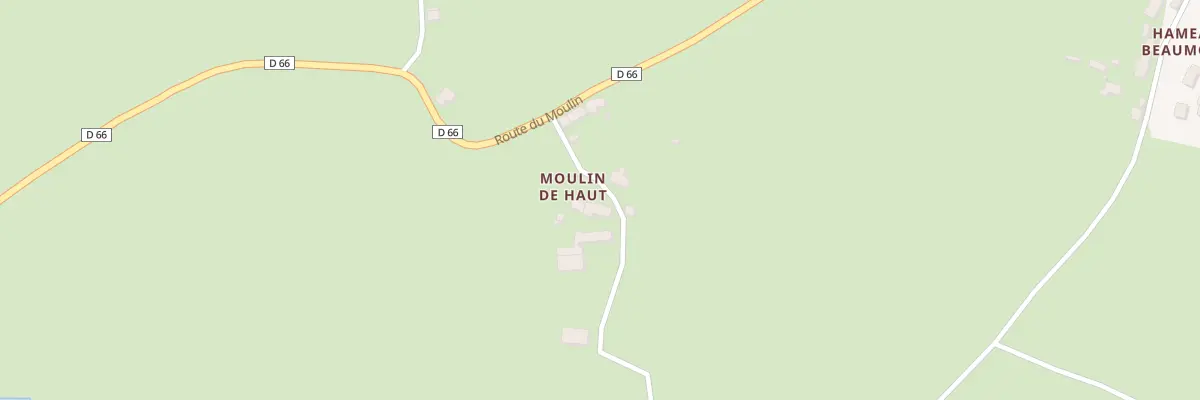 Plan du 8 Rte du Moulin à Pierreville