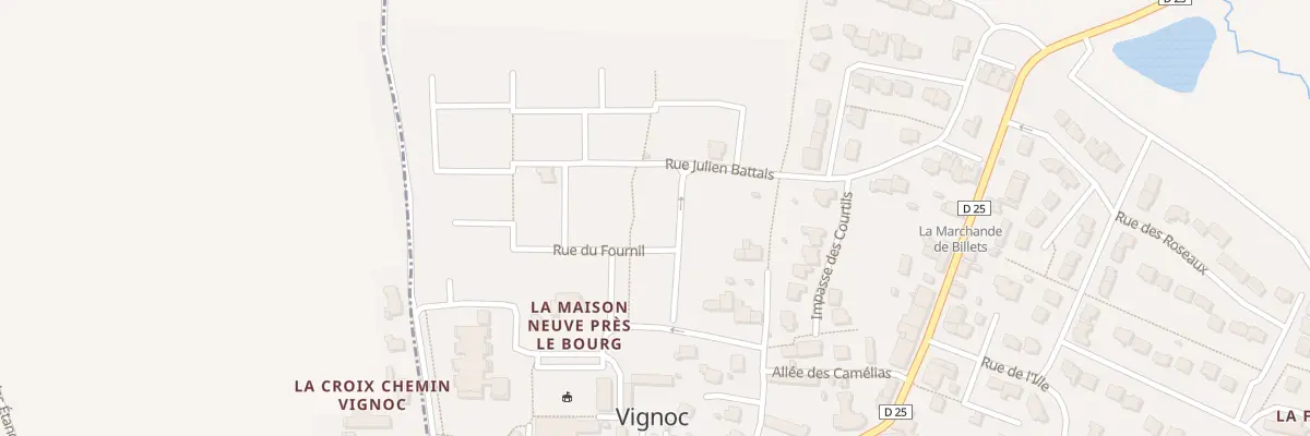 Plan du 2 Rue du Fournil à Vignoc
