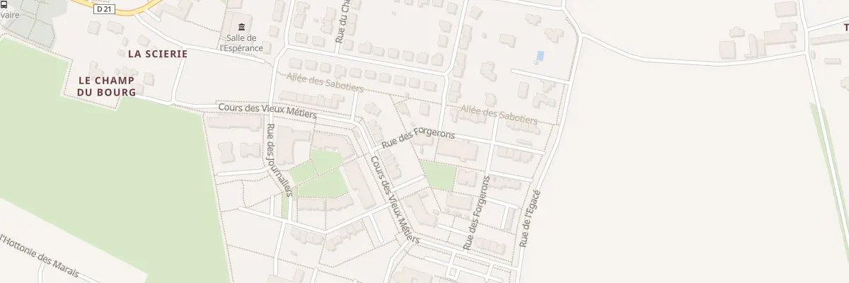 Plan du 2 Rue des Forgerons à Chavagne