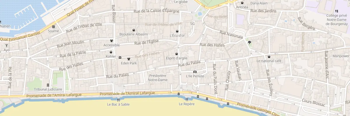 Plan du 17 Rue Travot aux Sables-d’Olonne