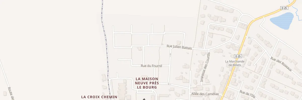 Plan du 15 Rue Julien Battais à Vignoc