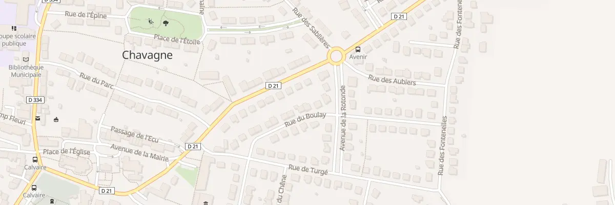 Plan du 17 Rue du Boulay à Chavagne