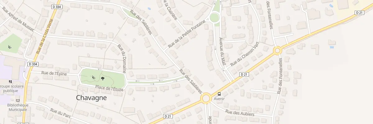 Plan du 43 Rue des Sablières à Chavagne