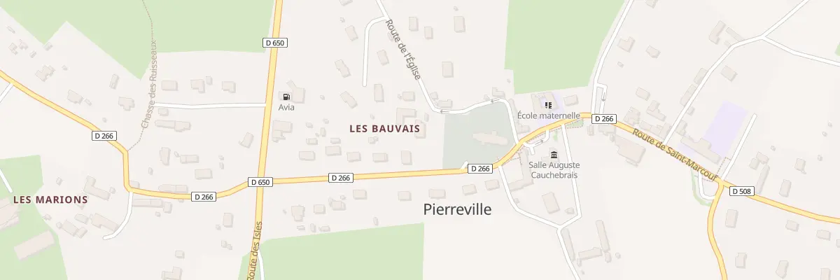 Plan du 9 Rte de Saint Marcouf à Pierreville