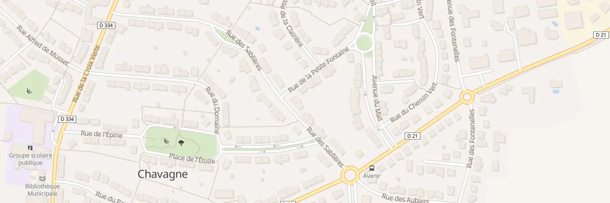 Plan du 39 Rue des Sablières à Chavagne
