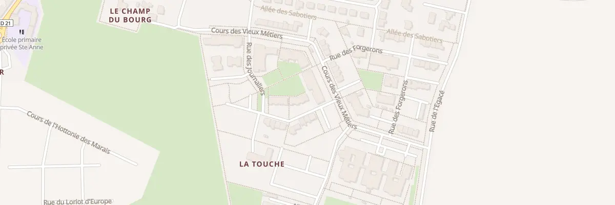 Plan du 15 Rue des Journaliers à Chavagne
