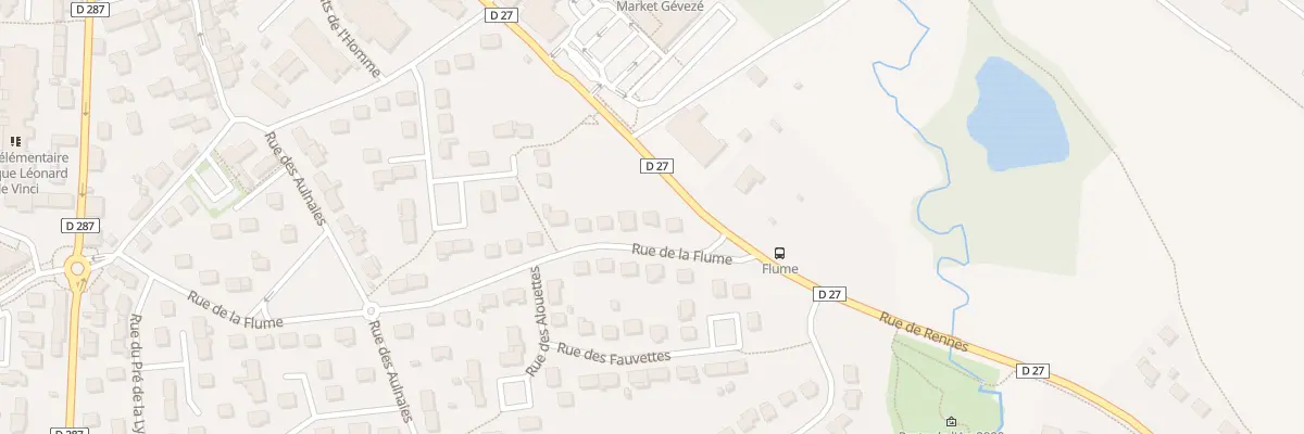 Plan du 25 Rue de la Flume à Gévezé