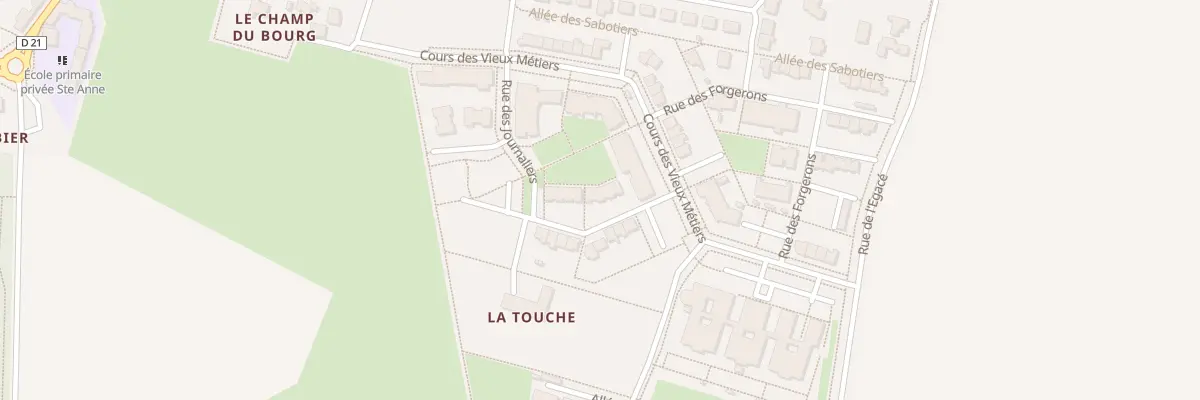 Plan du 11 Rue des Journaliers à Chavagne