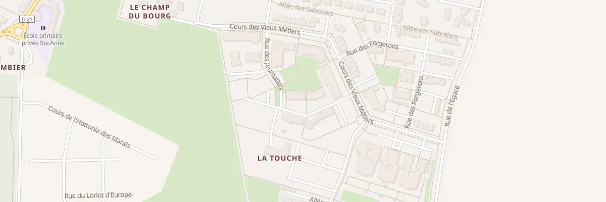 Plan du 7 Rue des Journaliers à Chavagne