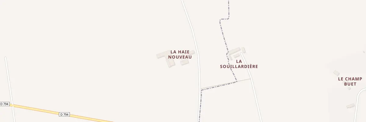 Plan du 5187 La Haie Nouveau à Meillac