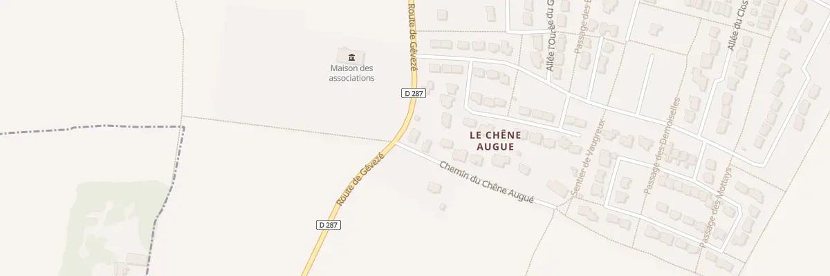Plan du 5256 Le Chene Augue à Vignoc