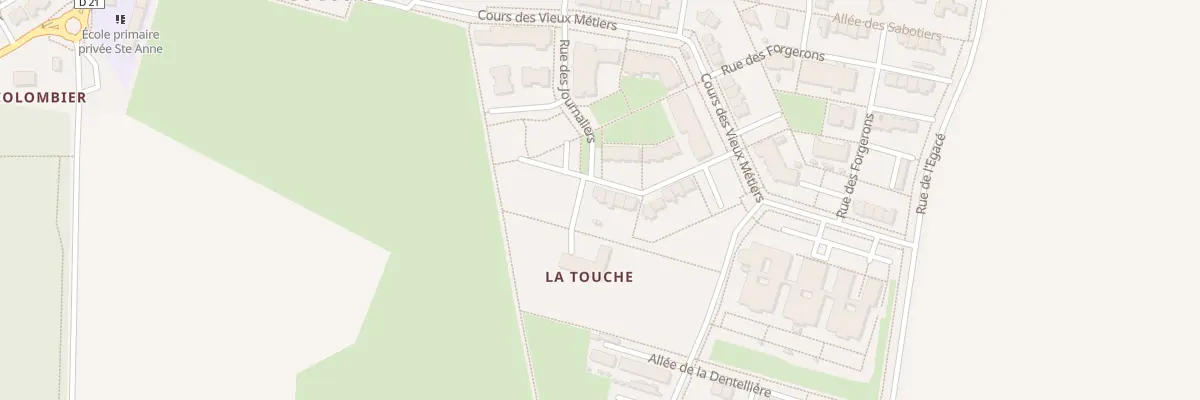 Plan du 4 Rue des Journaliers à Chavagne
